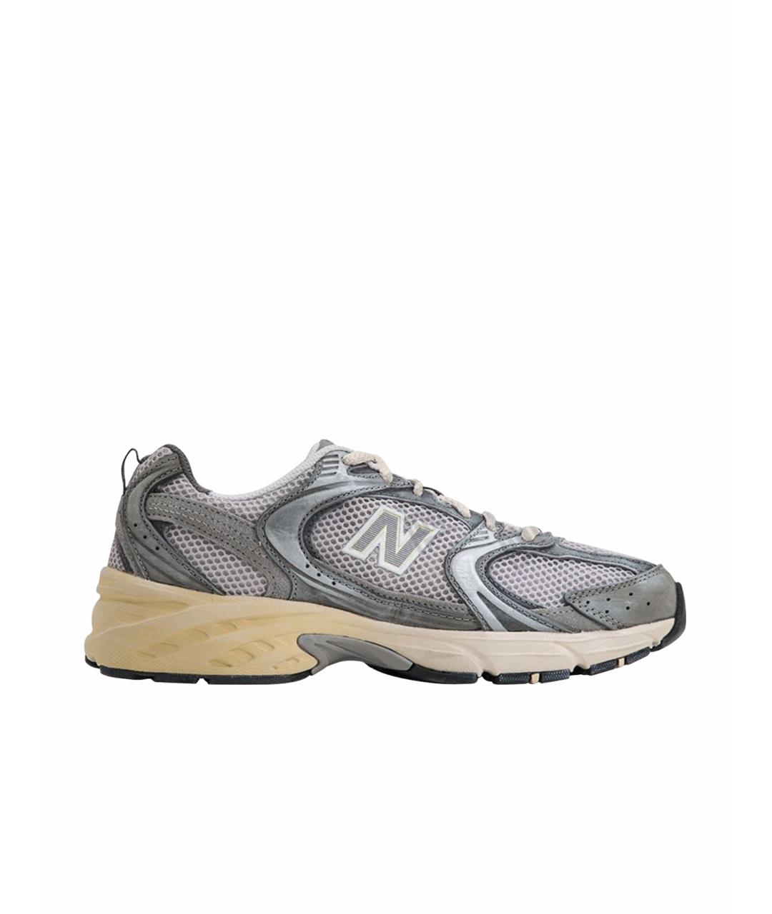 NEW BALANCE Серые низкие кроссовки / кеды, фото 1