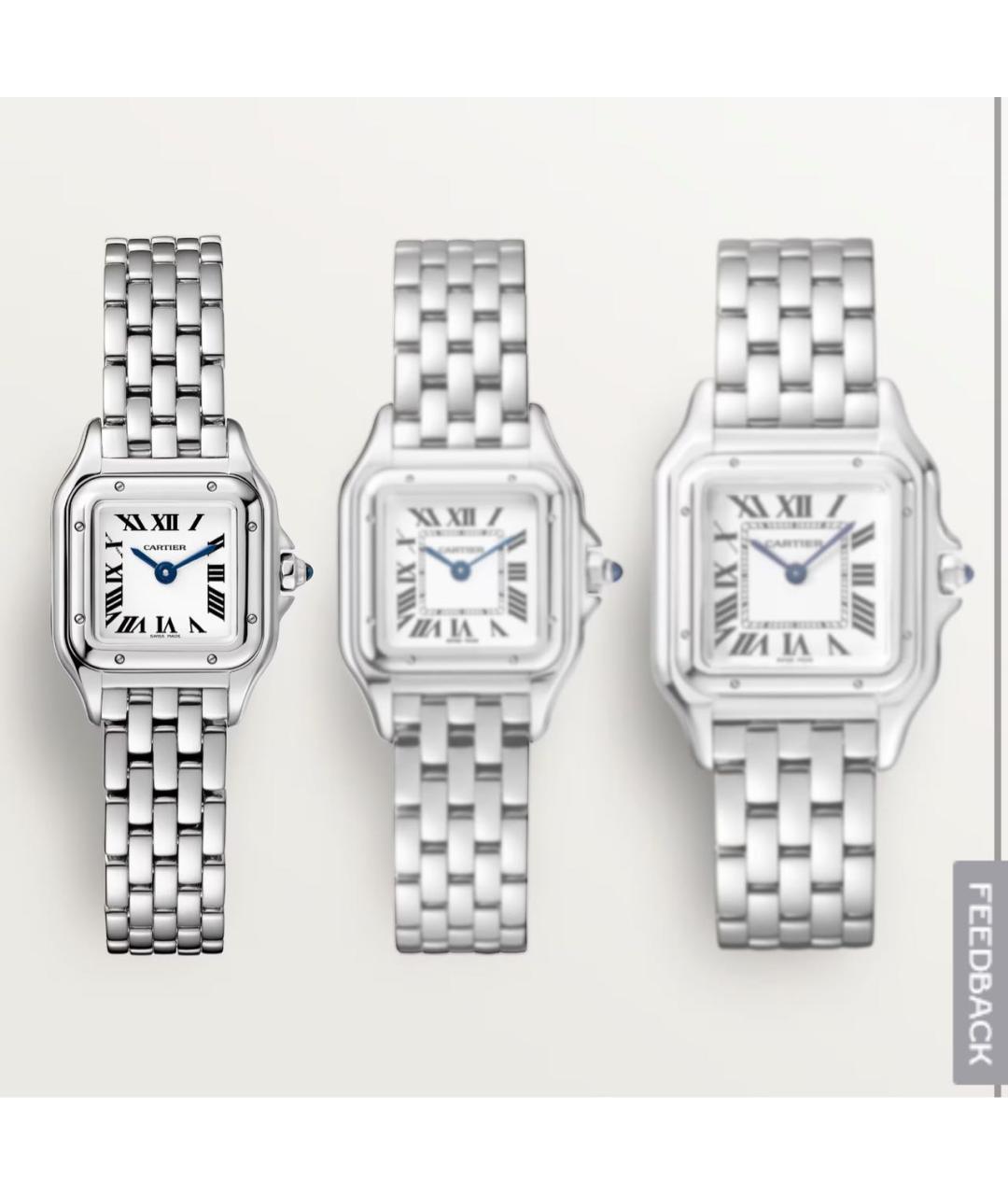 CARTIER Серебряные с серебряным покрытием часы, фото 8