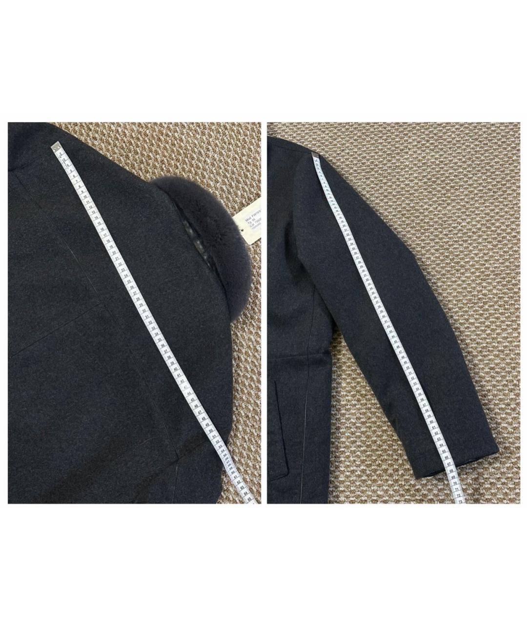 Castello d'Oro Серое кашемировое пальто, фото 8