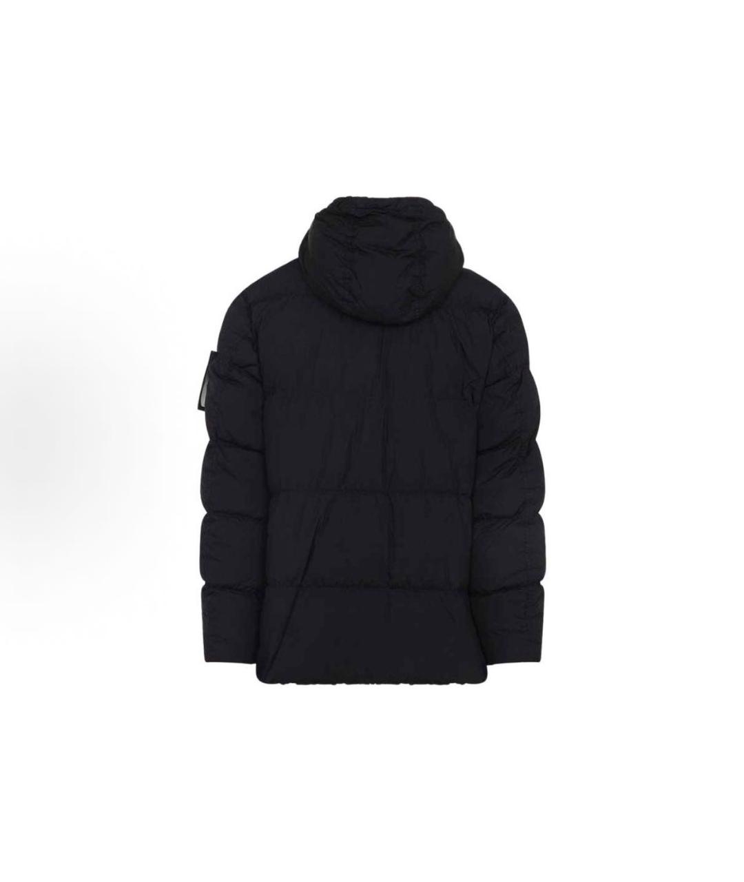 STONE ISLAND Черный пуховик, фото 3