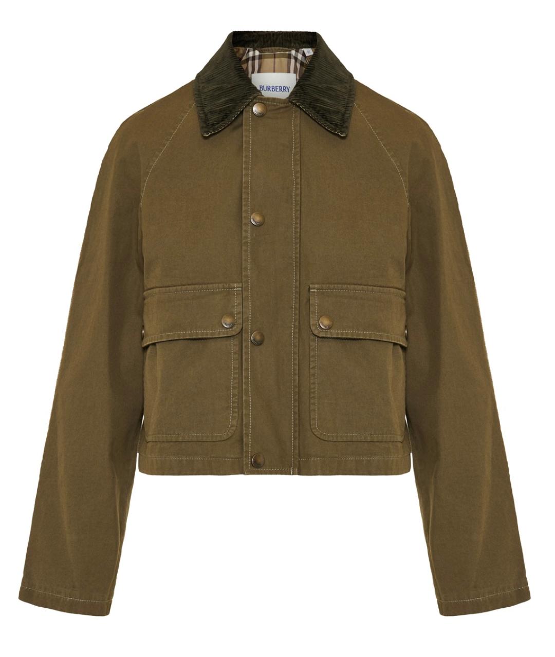 BURBERRY Хаки куртка, фото 1