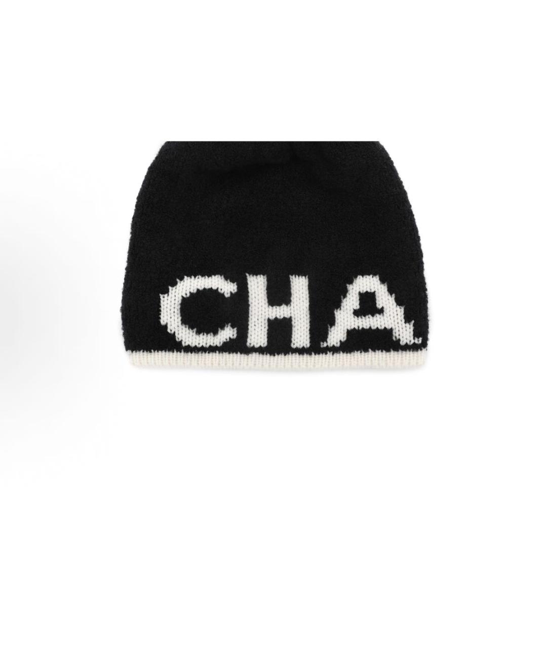 CHANEL Черная шапка, фото 3