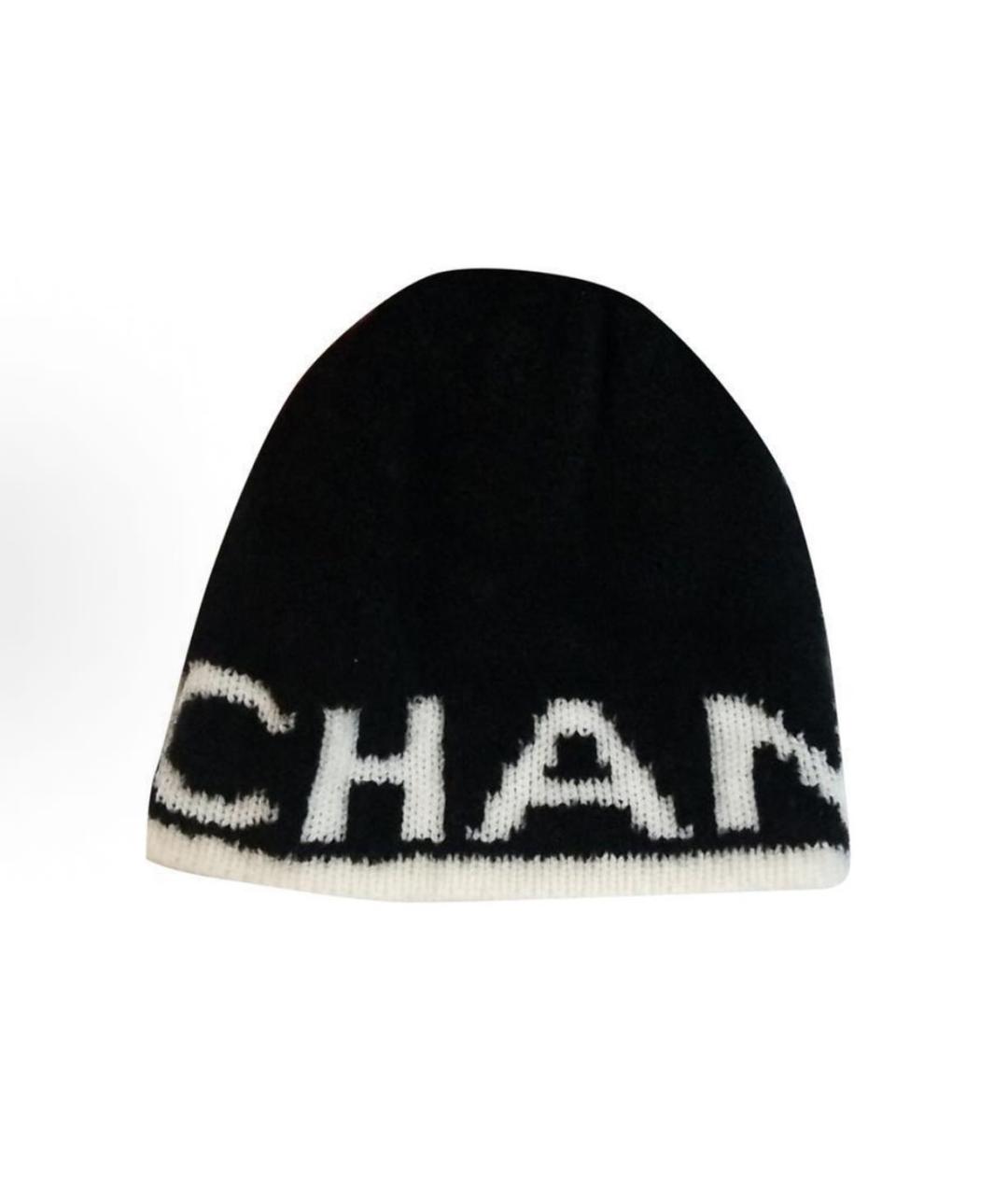 CHANEL Черная шапка, фото 1