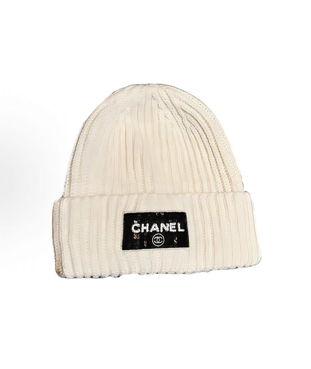 CHANEL Бежевая шапка, фото 1