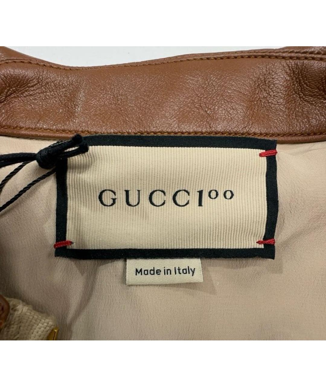 GUCCI Коричневый хлопковый комбинезон, фото 4