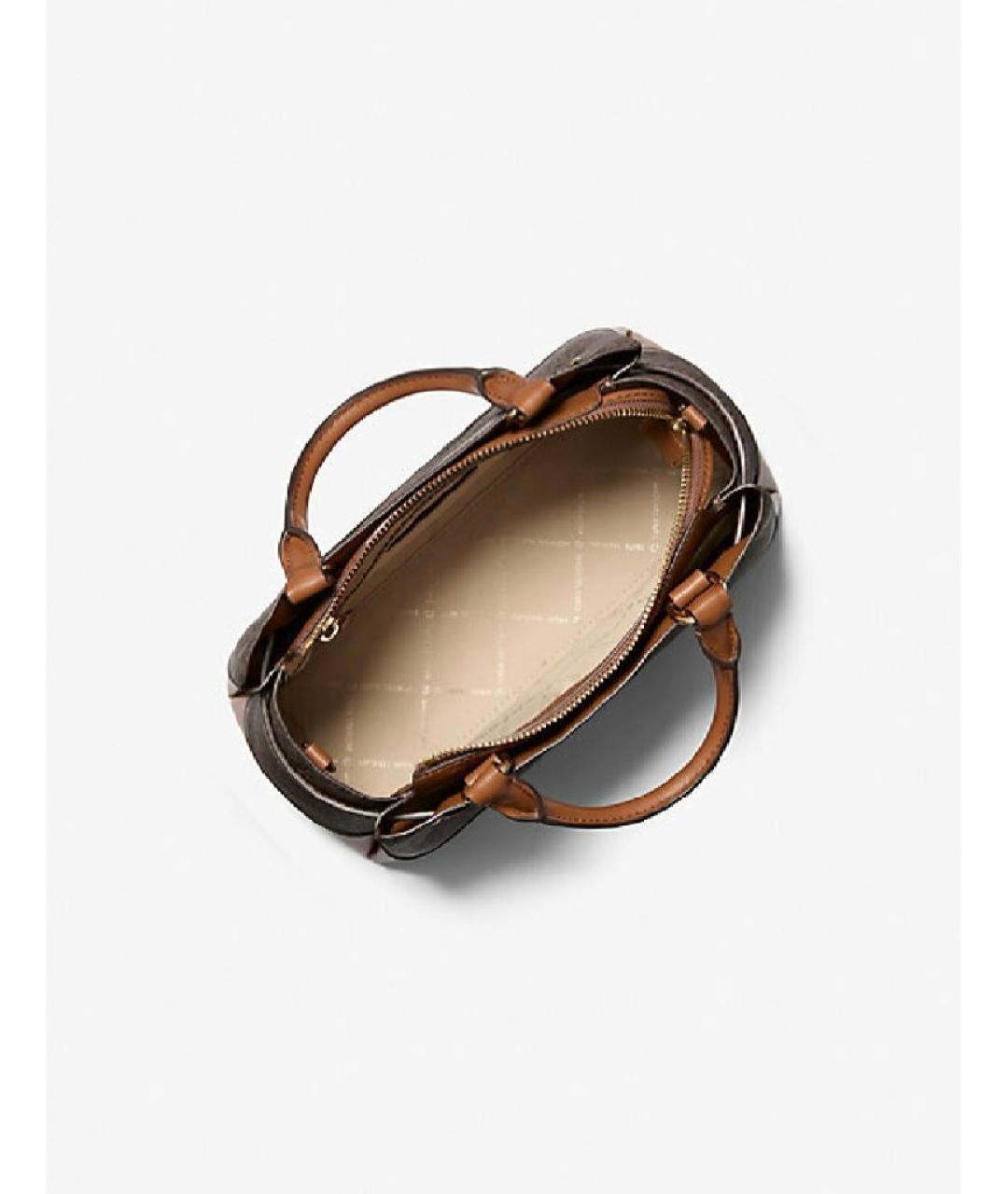 MICHAEL KORS Коричневая сумка с короткими ручками из искусственной кожи, фото 2