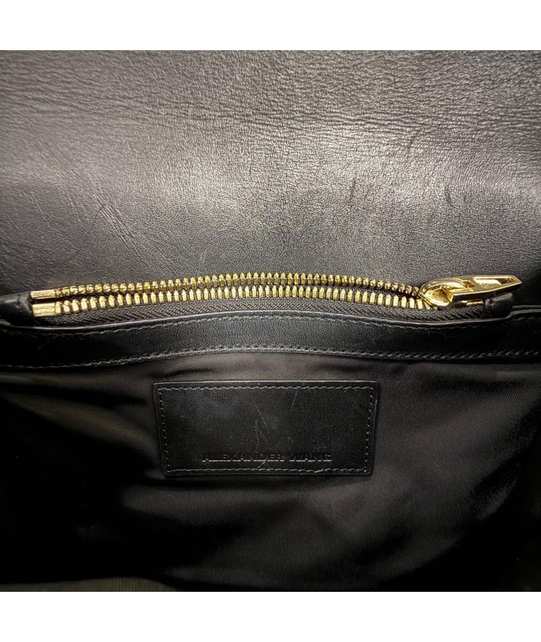 ALEXANDER WANG Черная кожаная сумка через плечо, фото 5