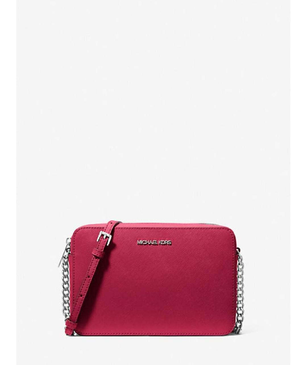 MICHAEL KORS Красная кожаная сумка через плечо, фото 1