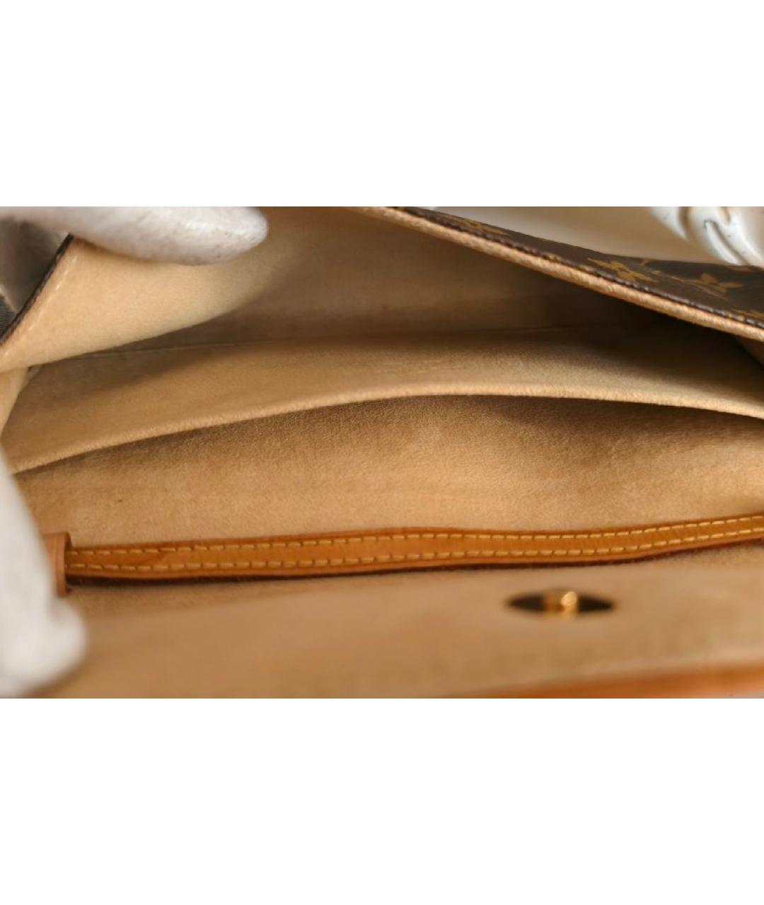 LOUIS VUITTON Коричневая сумка с короткими ручками, фото 8