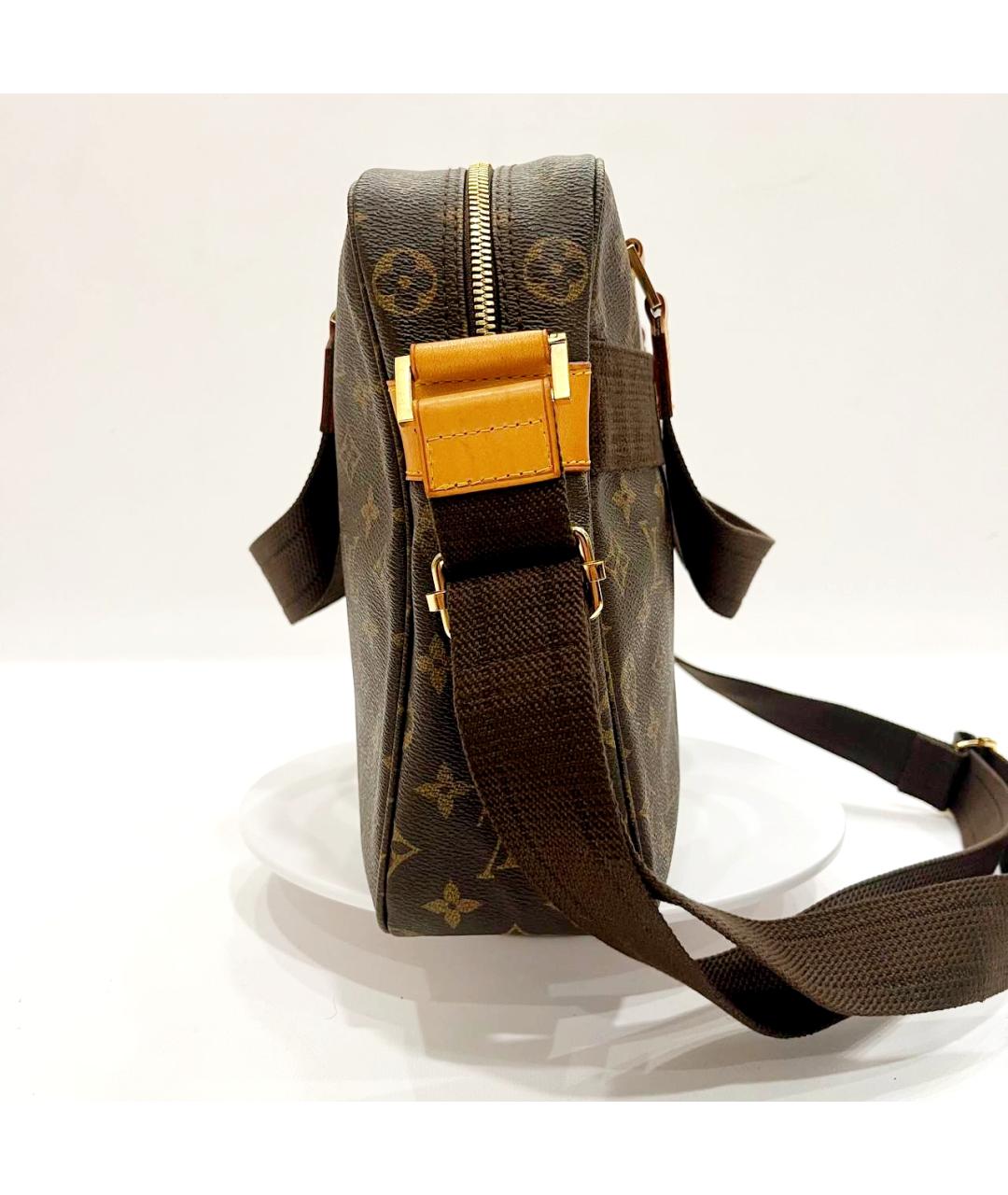 LOUIS VUITTON Коричневый кожаный портфель, фото 6