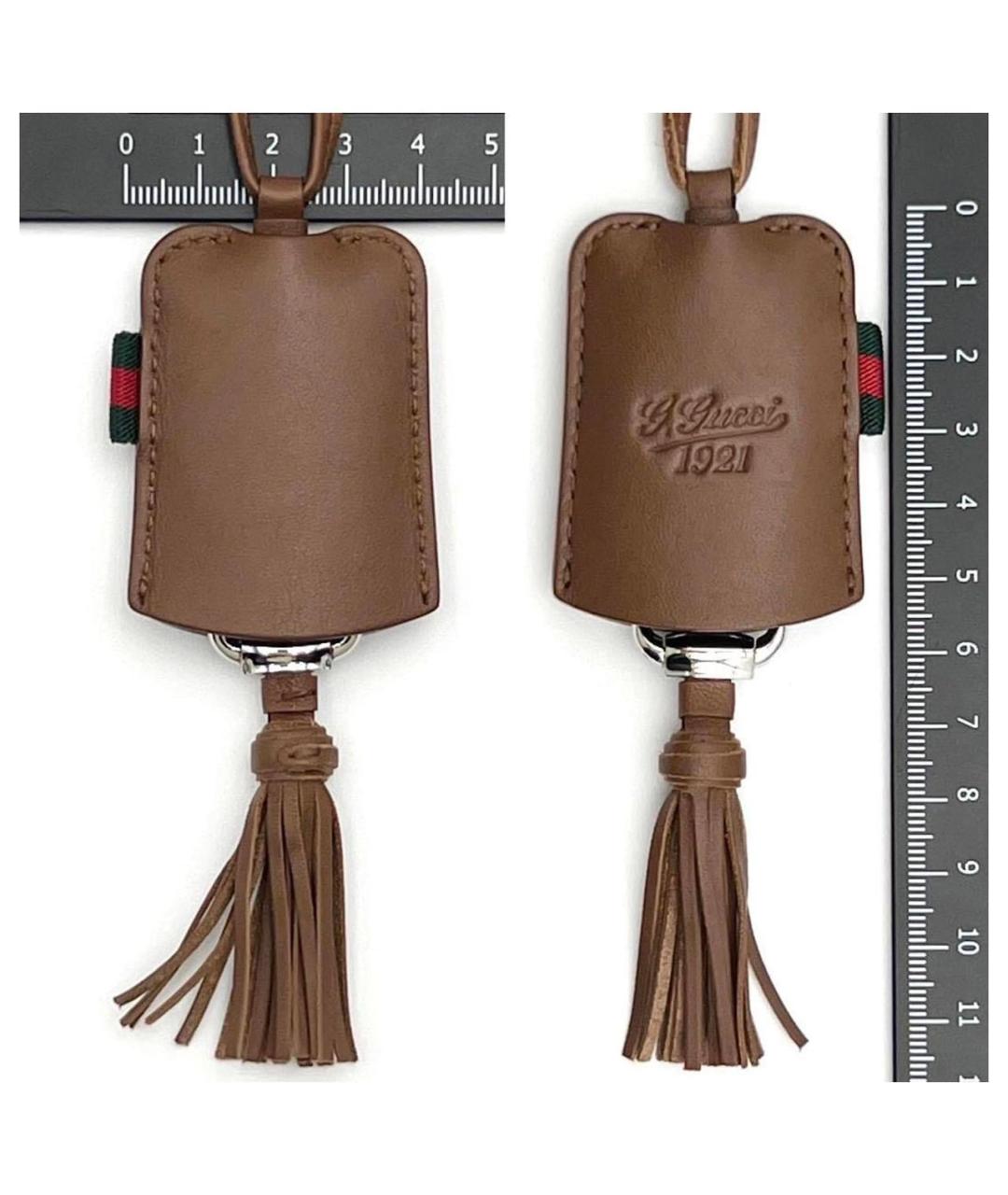 GUCCI Коричневые кожаные часы, фото 8