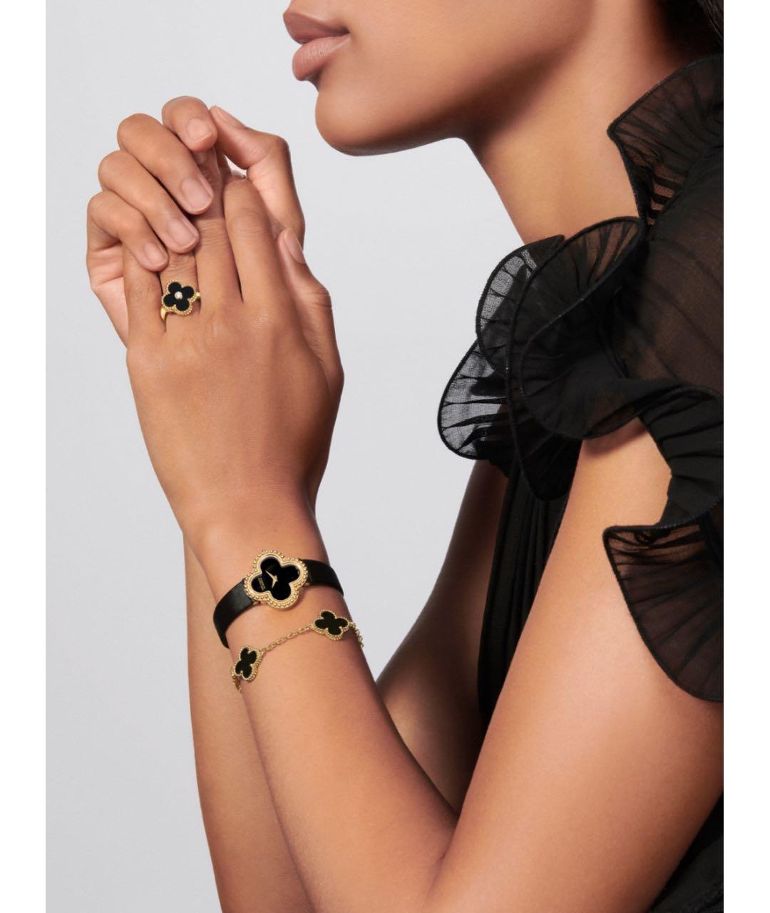 VAN CLEEF & ARPELS Черный браслет из желтого золота, фото 4