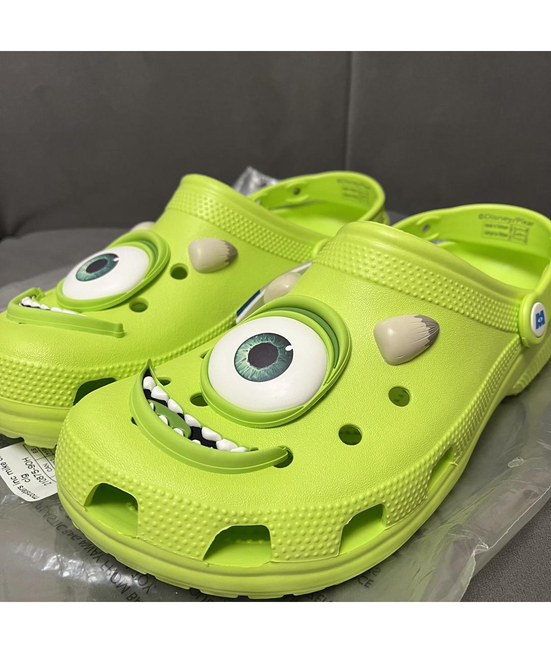 CROCS Зеленые шлепанцы, фото 5