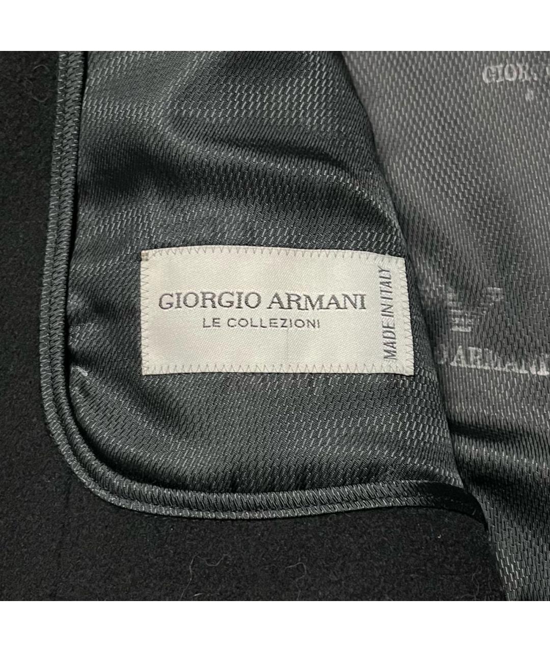 ARMANI COLLEZIONI Черное кашемировое пальто, фото 6