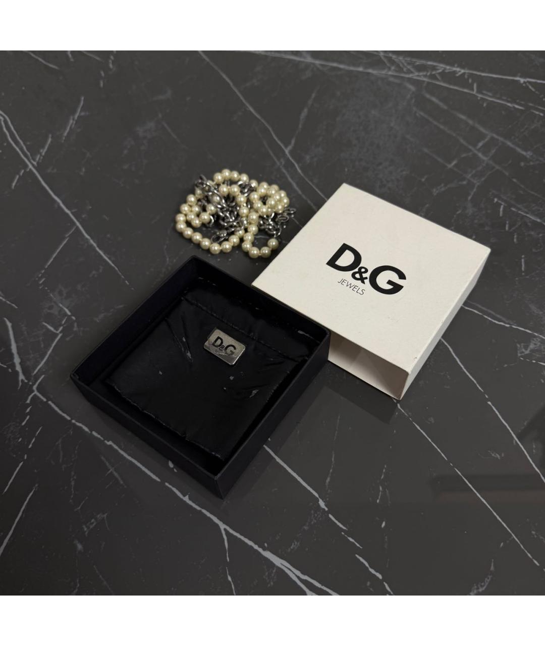 DOLCE&GABBANA Серебряное металлическое колье, фото 4