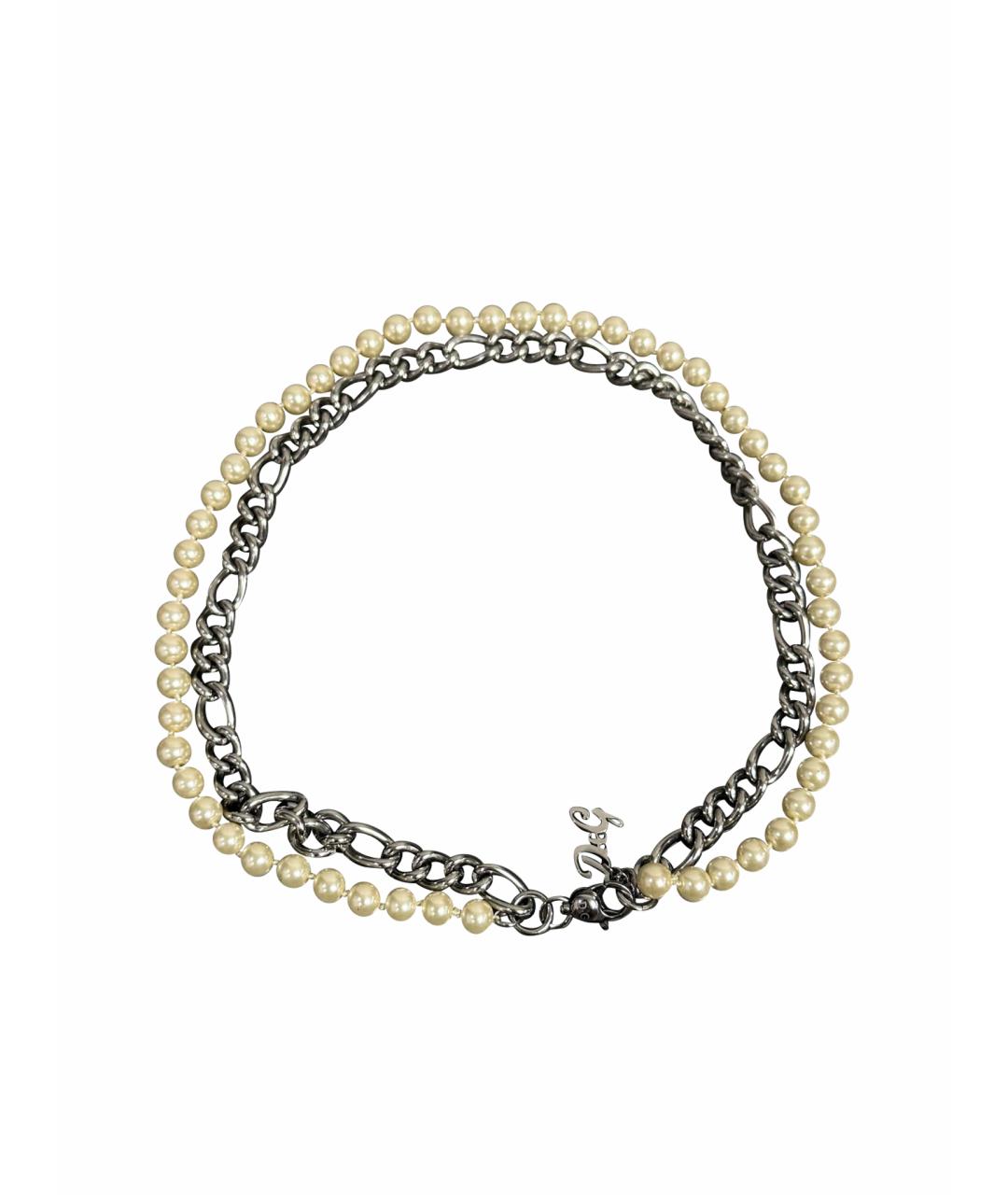DOLCE&GABBANA Серебряное металлическое колье, фото 1