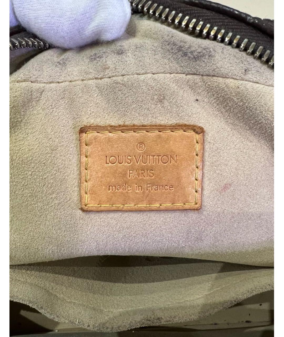 LOUIS VUITTON Коричневая сумка с короткими ручками, фото 4