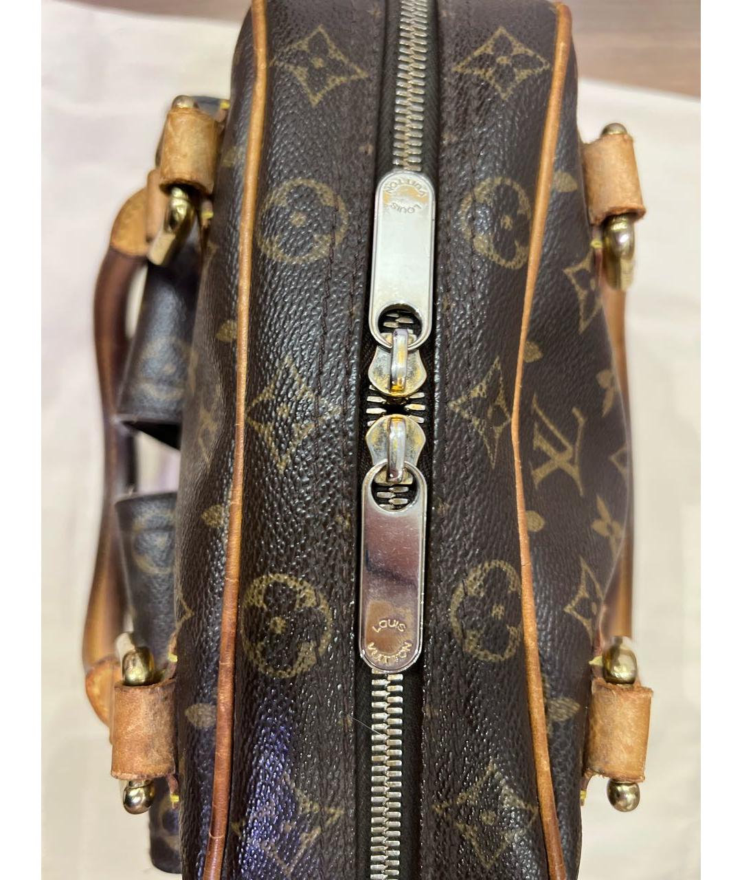 LOUIS VUITTON Коричневая сумка с короткими ручками, фото 7
