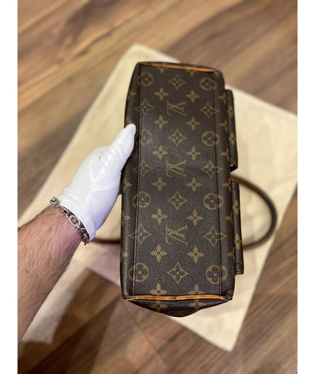 LOUIS VUITTON Коричневая сумка с короткими ручками, фото 5