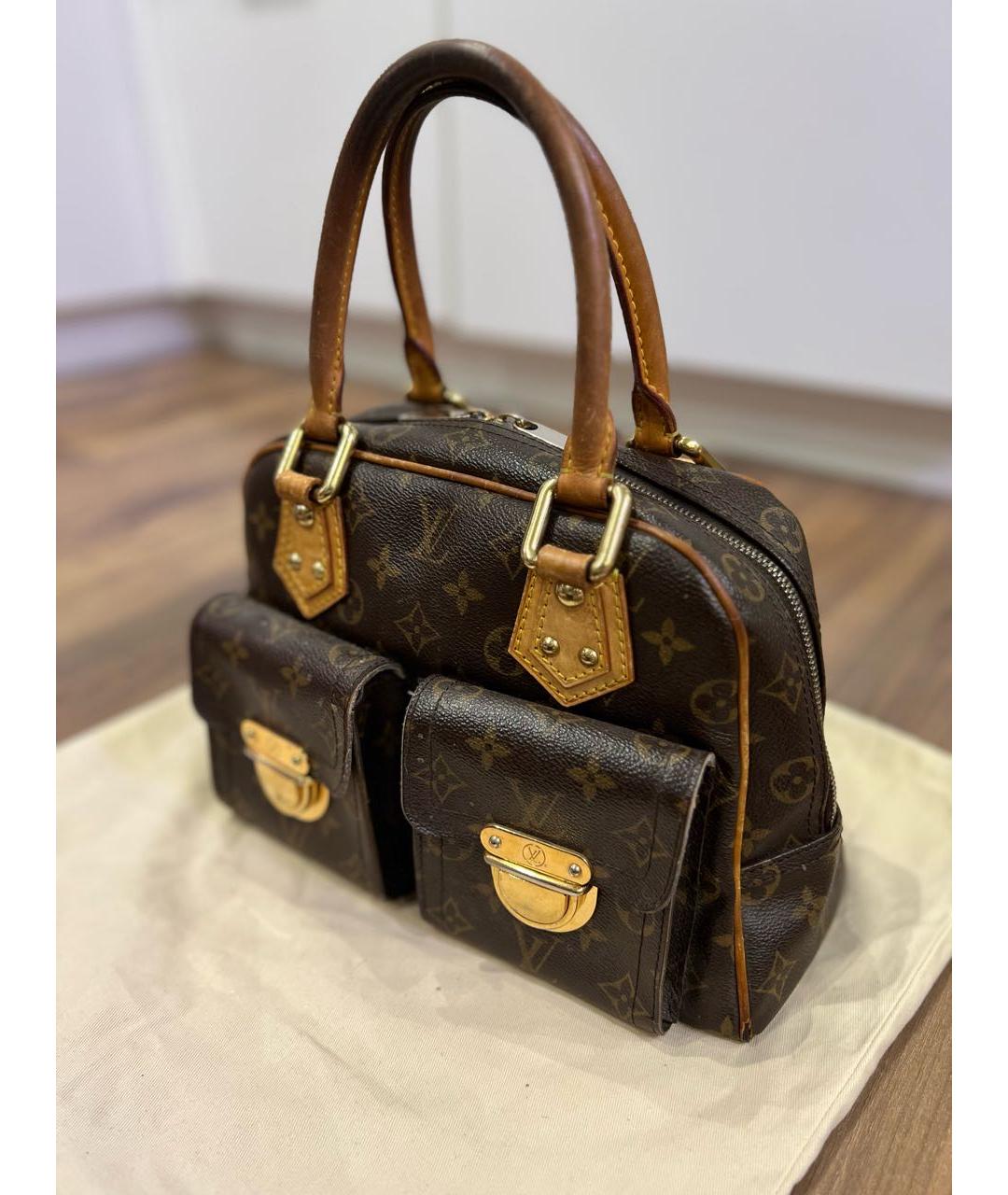 LOUIS VUITTON Коричневая сумка с короткими ручками, фото 2