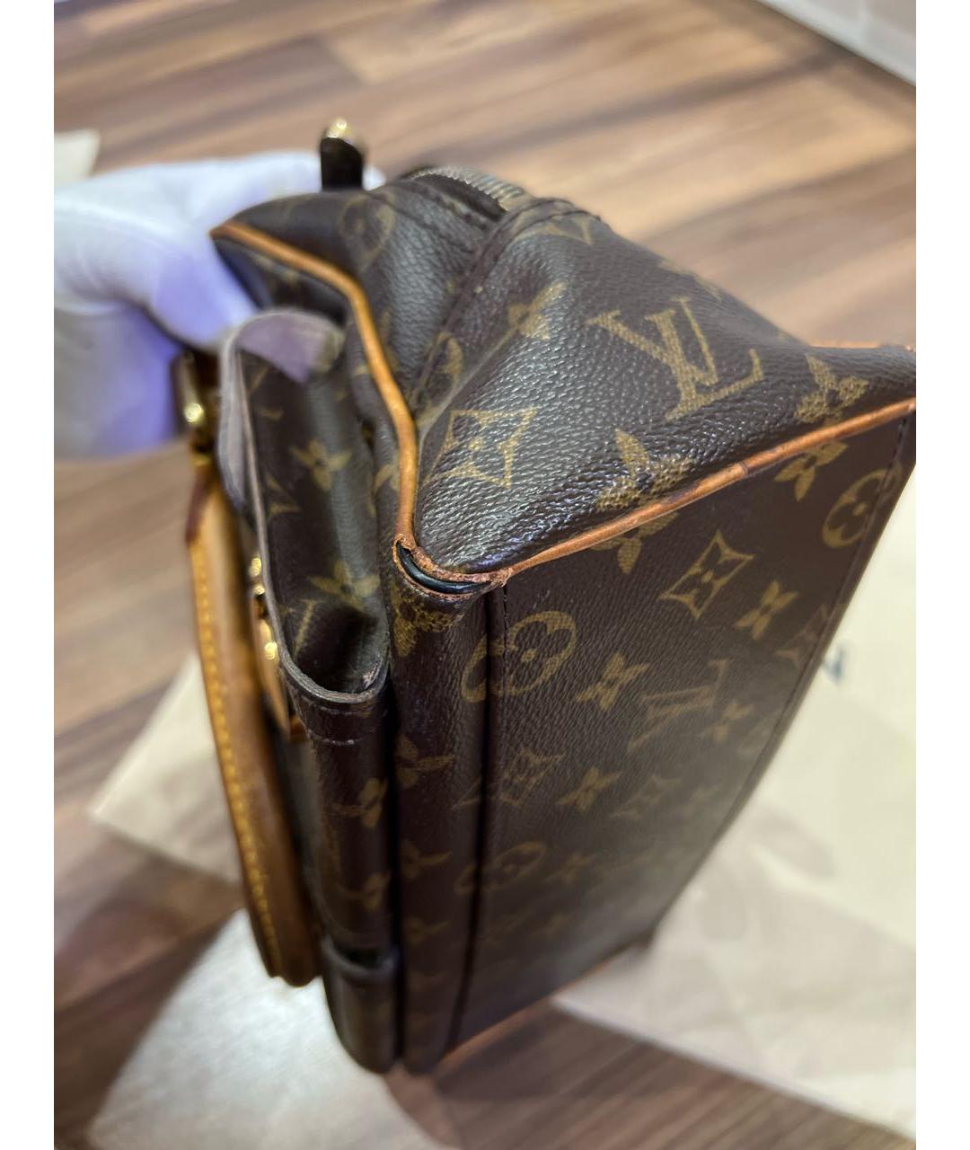LOUIS VUITTON Коричневая сумка с короткими ручками, фото 6