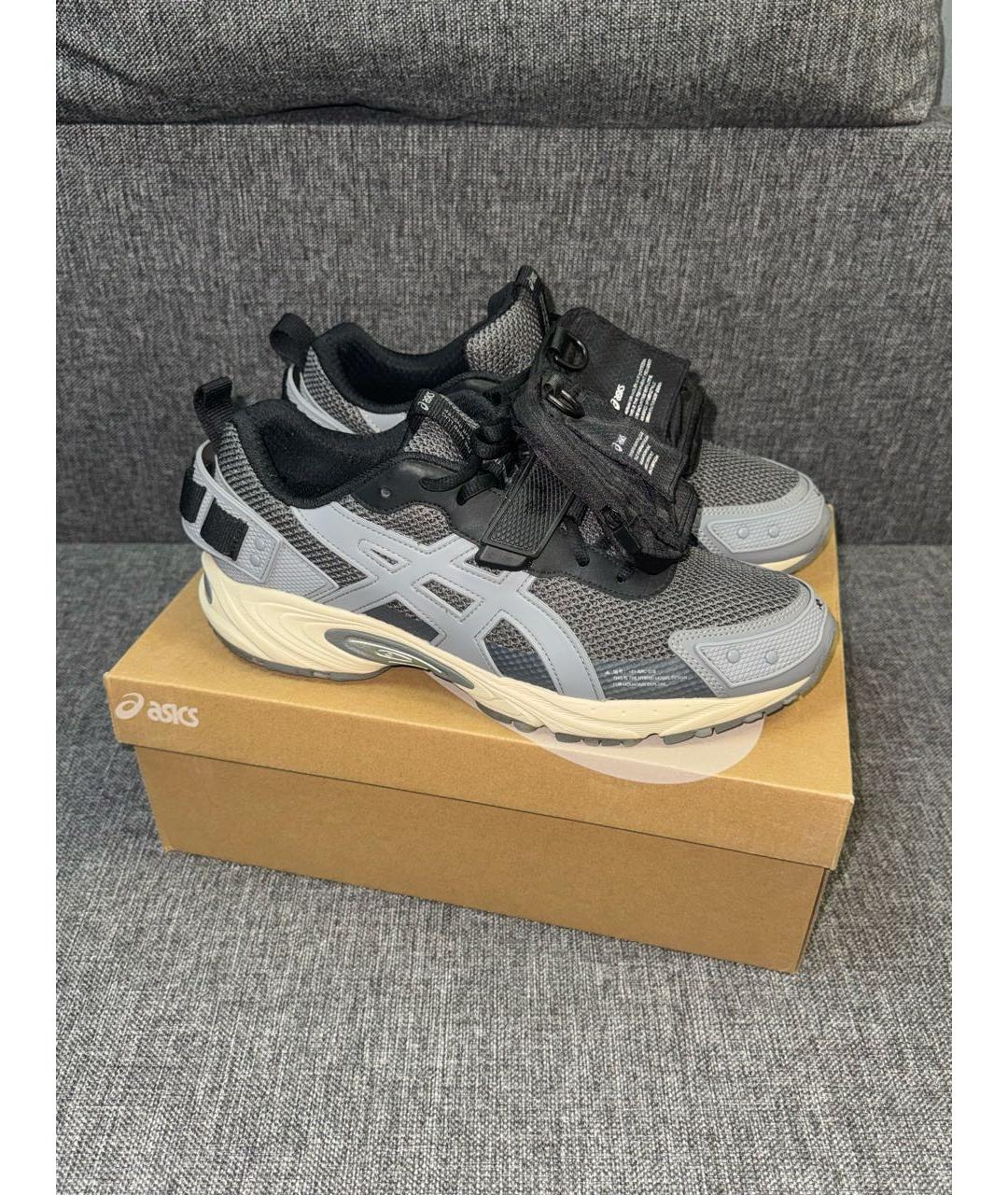 ASICS Серые резиновые низкие кроссовки / кеды, фото 2