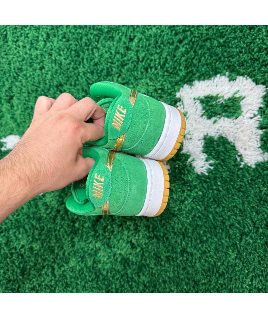 NIKE Зеленые низкие кроссовки / кеды, фото 4