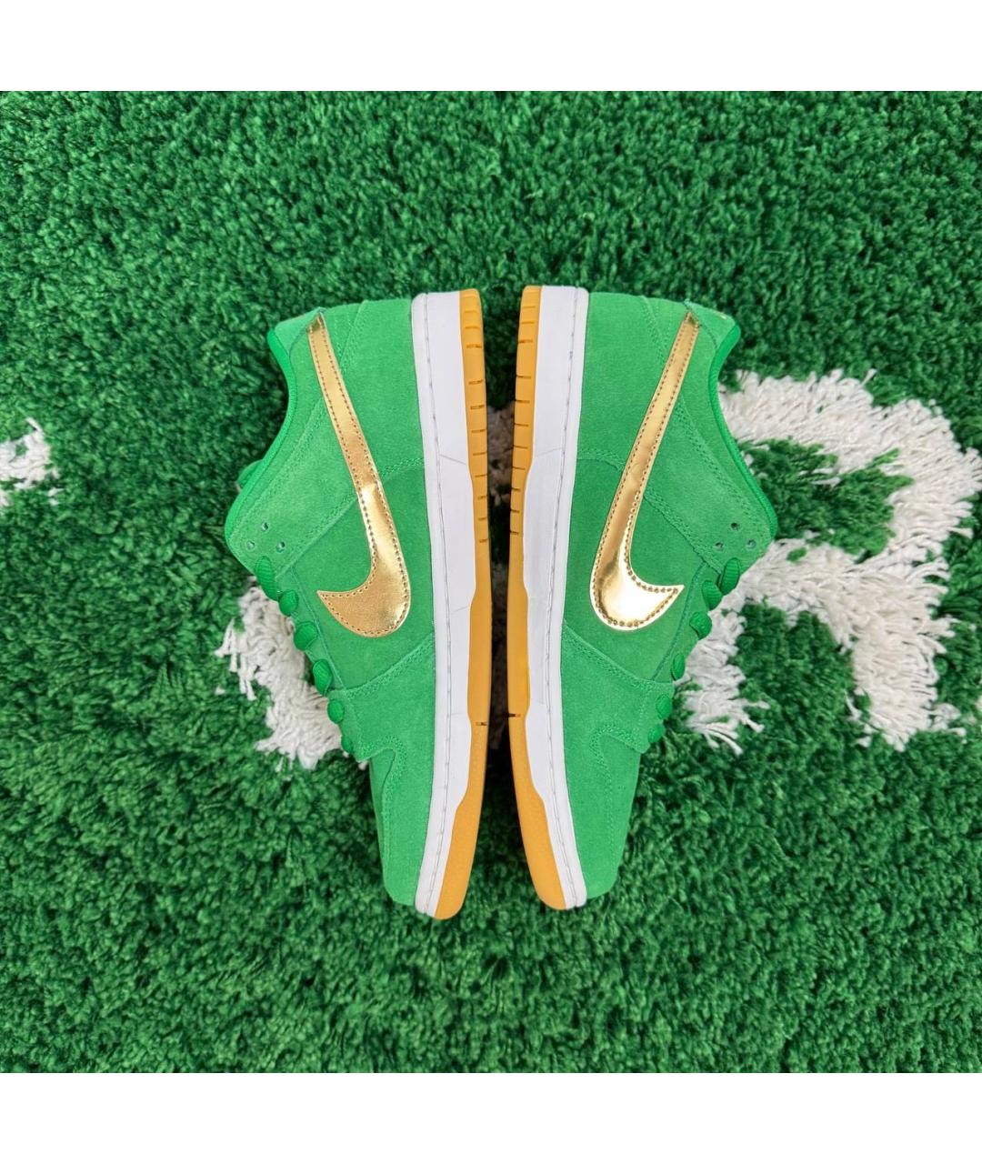 NIKE Зеленые низкие кроссовки / кеды, фото 3