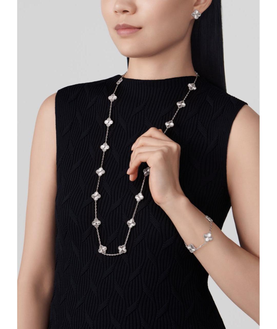 VAN CLEEF & ARPELS Серебрянный браслет из белого золота, фото 2