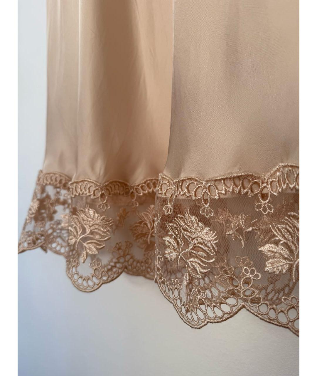 SIMONE ROCHA Бежевое атласное коктейльное платье, фото 5