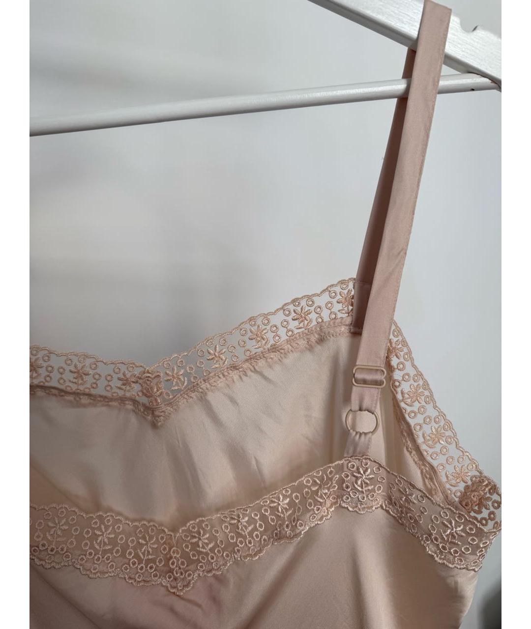 SIMONE ROCHA Бежевое атласное коктейльное платье, фото 4