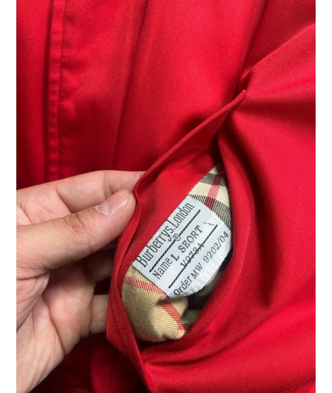 BURBERRY Красная куртка, фото 6