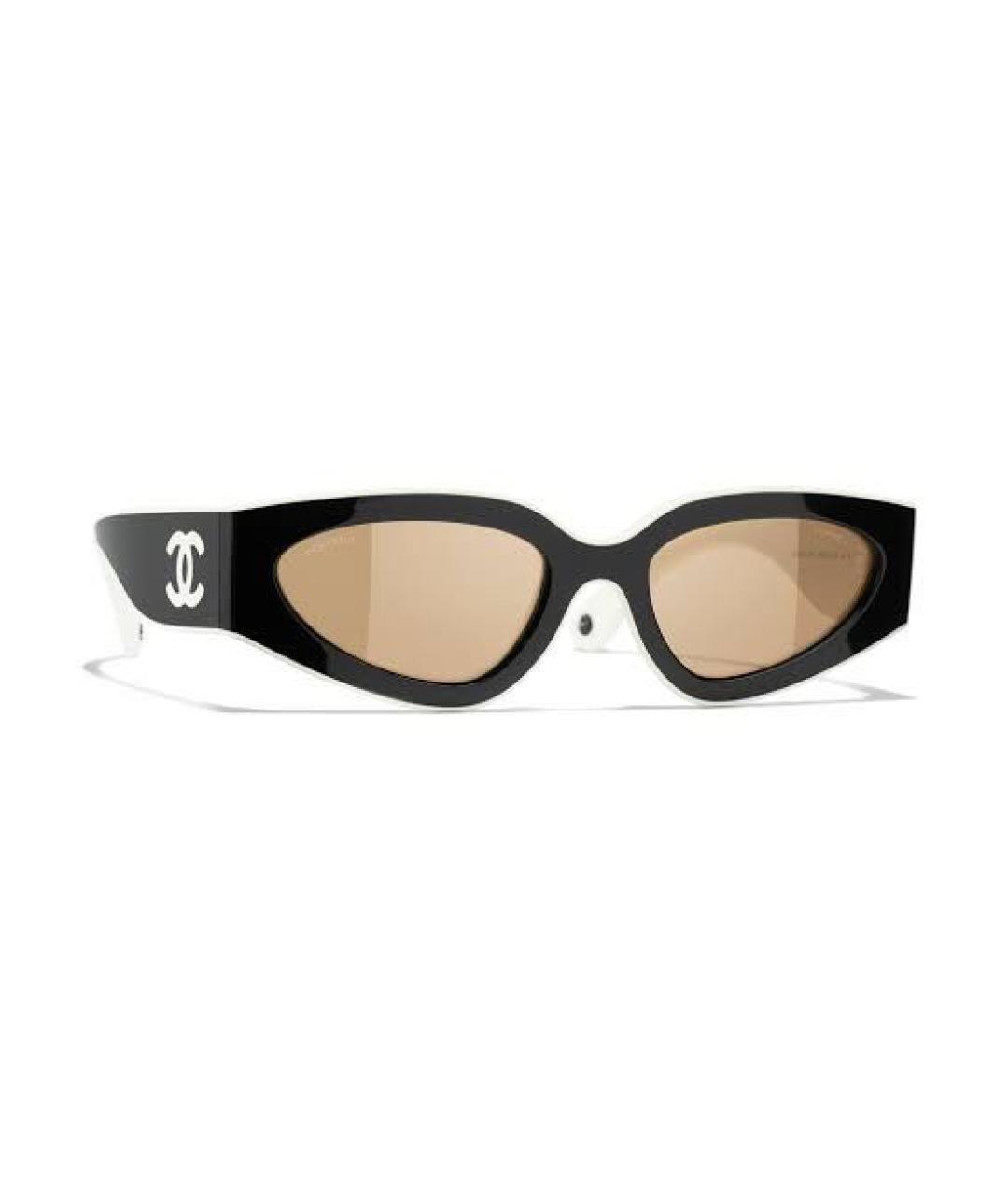 CHANEL Черные пластиковые солнцезащитные очки, фото 9