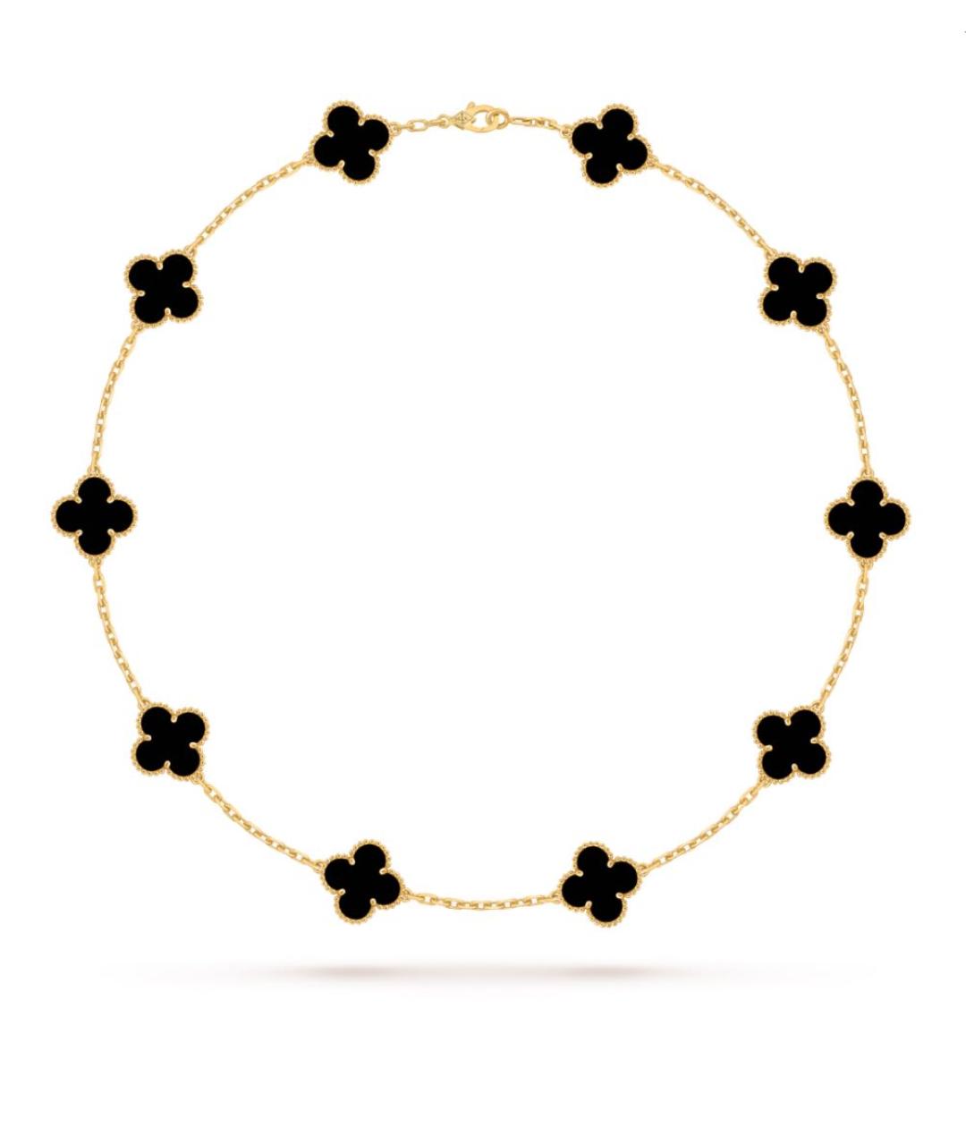 VAN CLEEF & ARPELS Черное колье из желтого золота, фото 1
