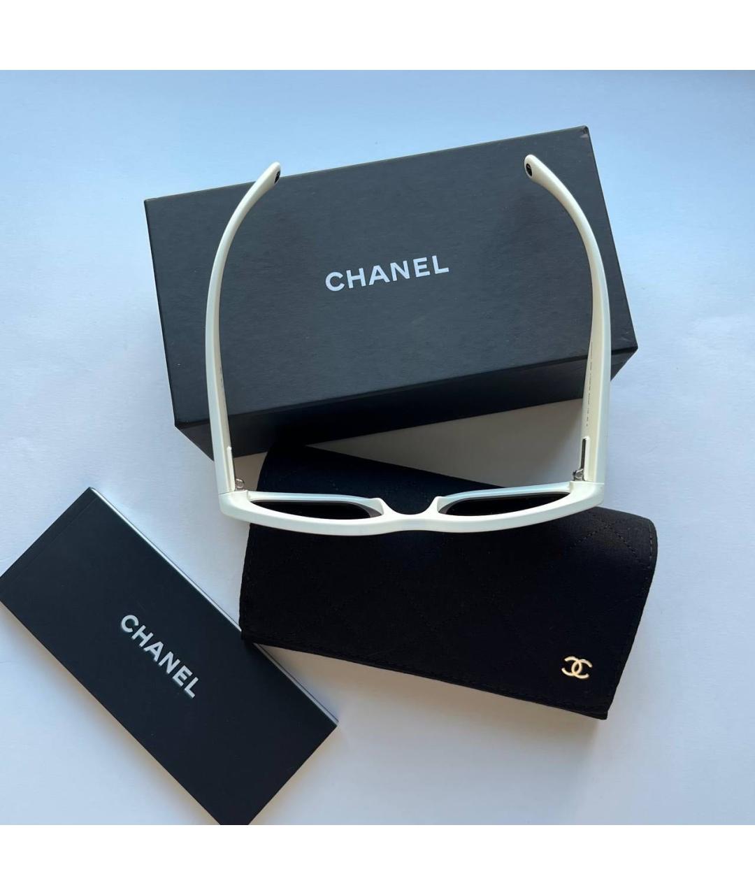 CHANEL Черные пластиковые солнцезащитные очки, фото 5
