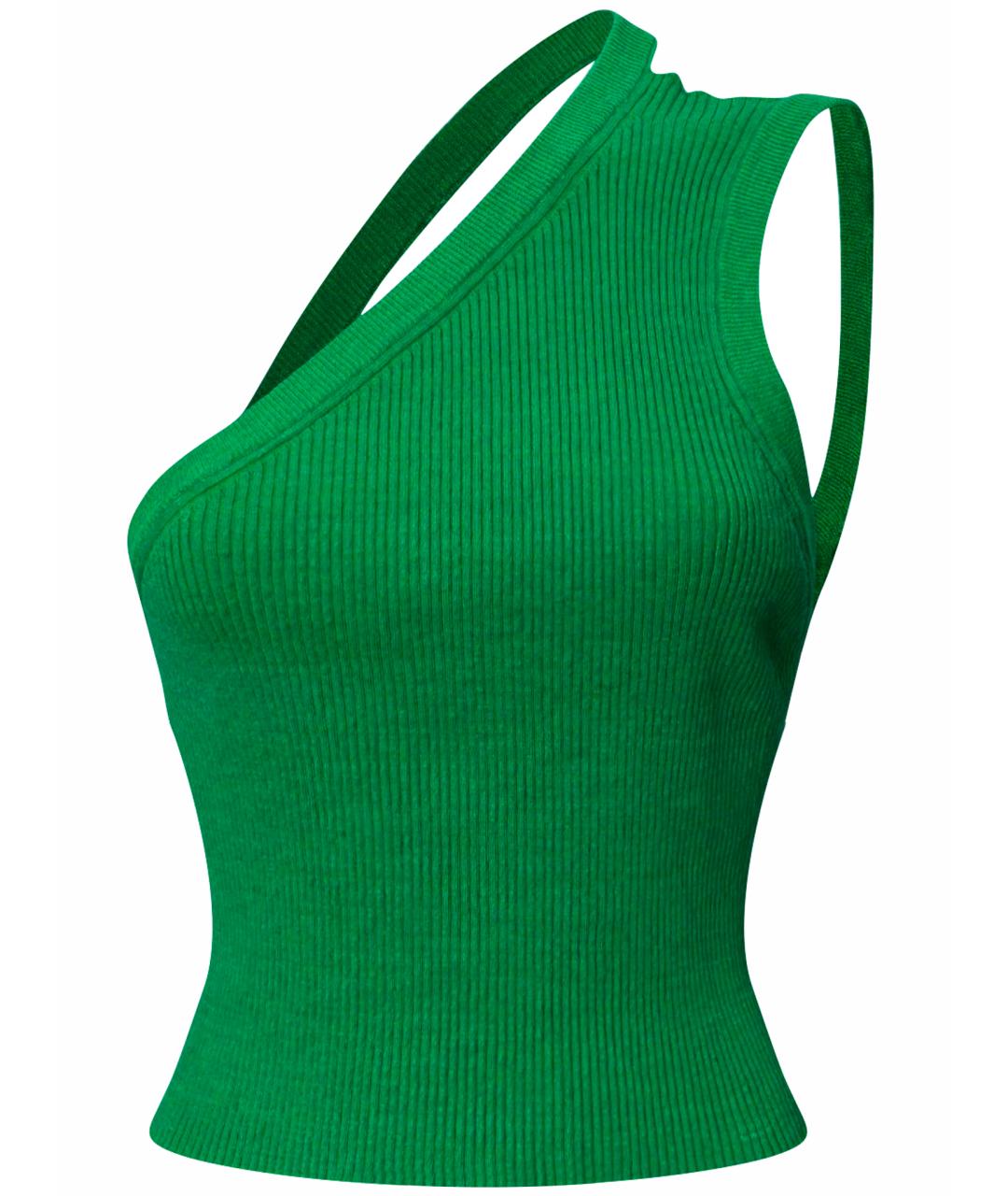 JACQUEMUS Зеленая льняная футболка, фото 1