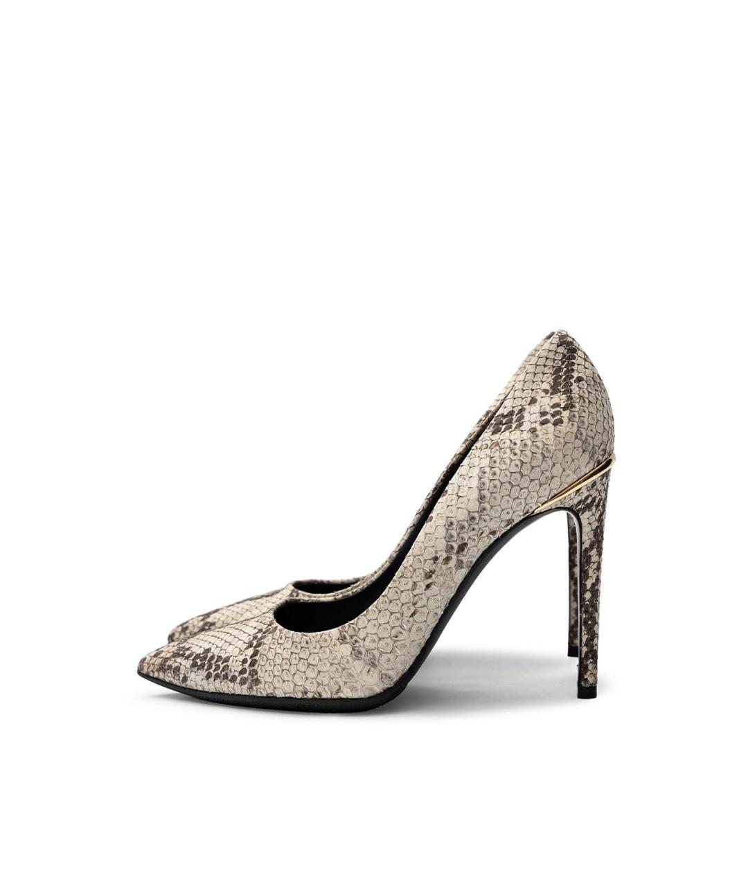 LOUIS VUITTON Серые туфли из экзотической кожи, фото 5