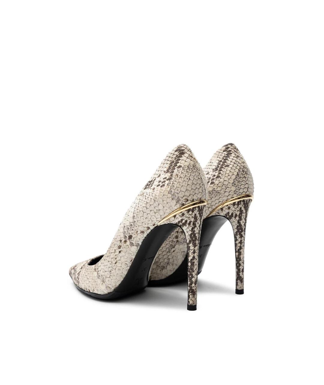 LOUIS VUITTON Серые туфли из экзотической кожи, фото 3