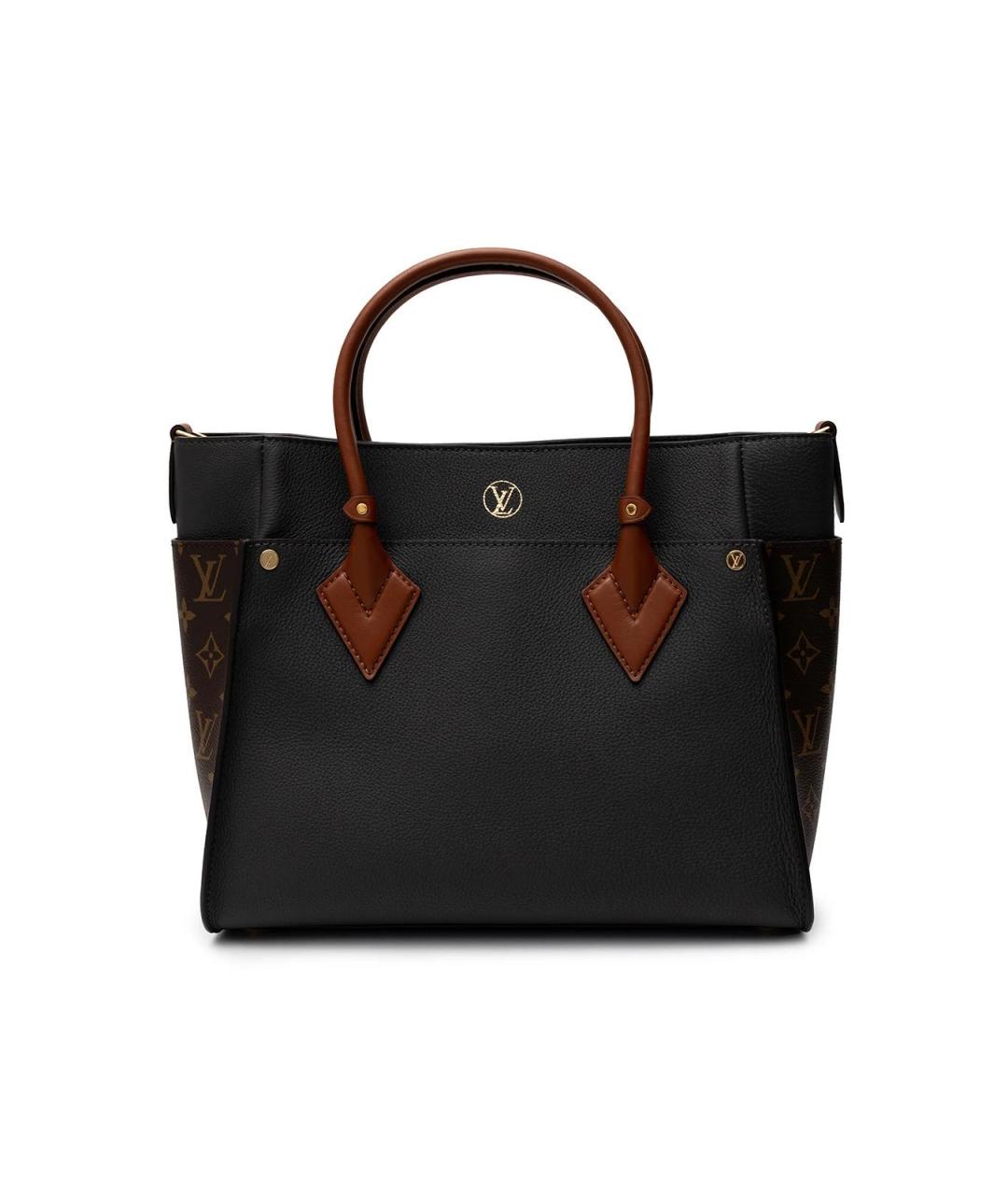 LOUIS VUITTON Коричневая кожаная сумка тоут, фото 3