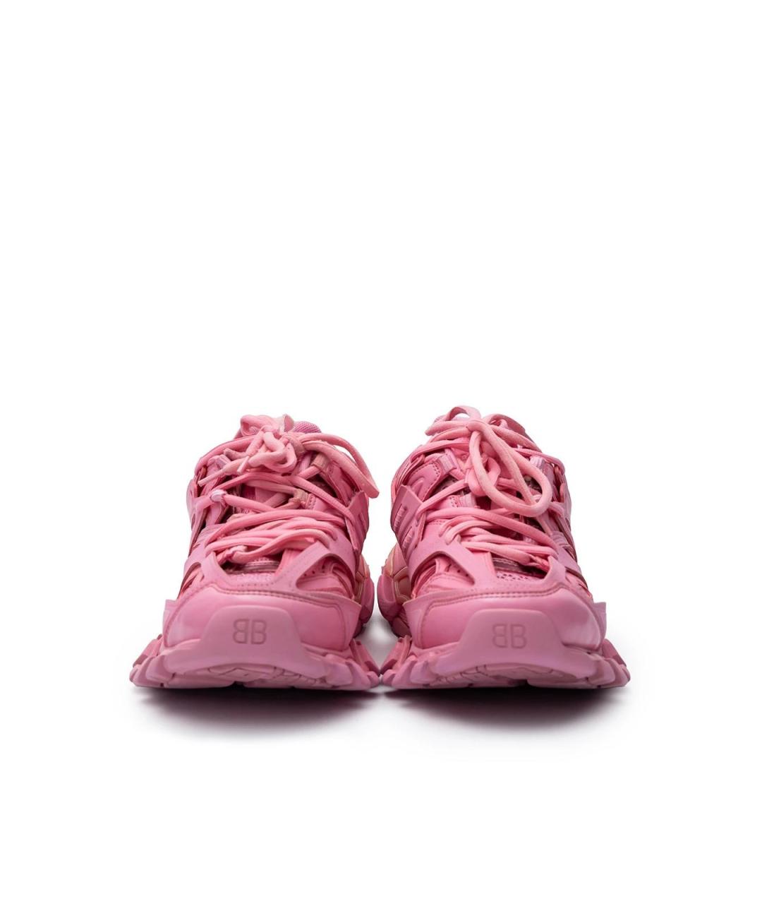 BALENCIAGA Розовые текстильные кроссовки, фото 4