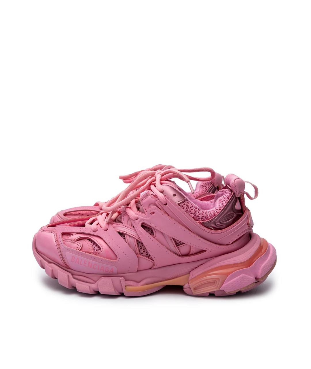 BALENCIAGA Розовые текстильные кроссовки, фото 5
