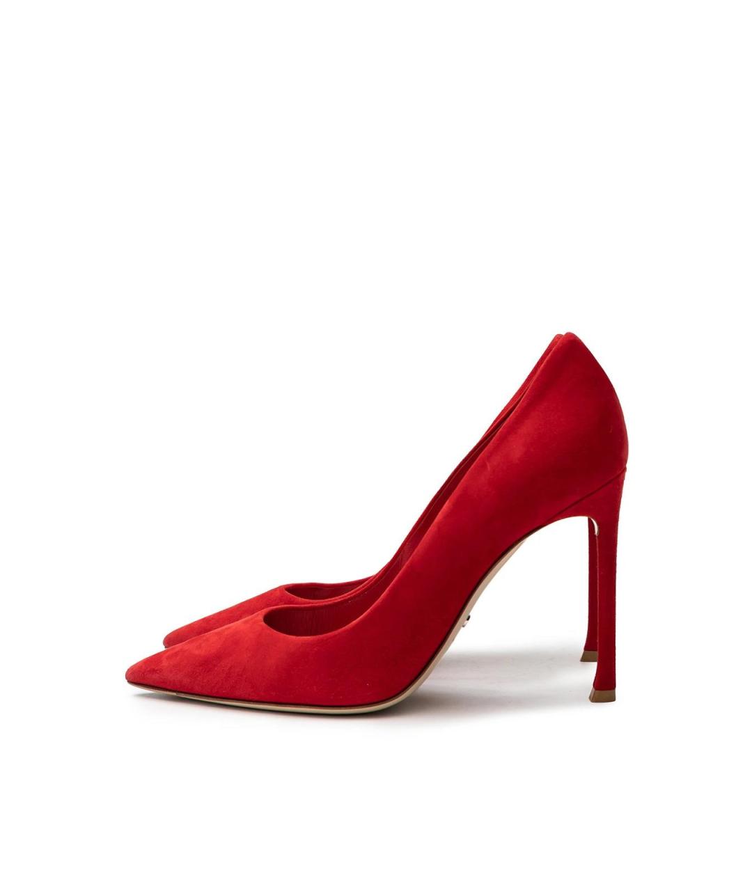 CHRISTIAN DIOR Красные замшевые туфли, фото 5