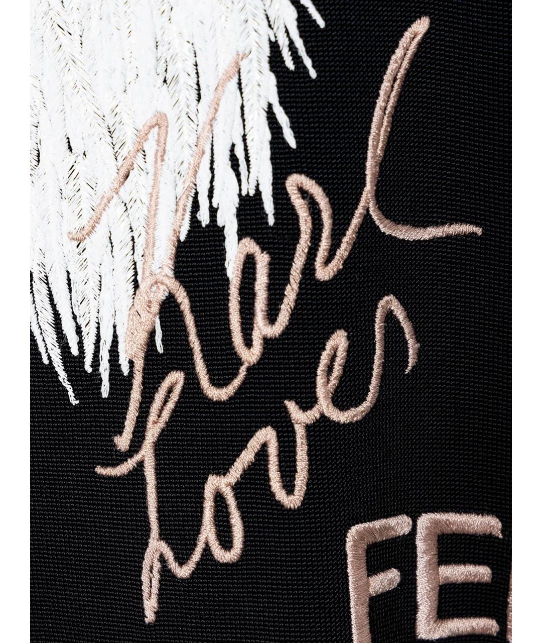 FENDI Черный вискозный джемпер / свитер, фото 3