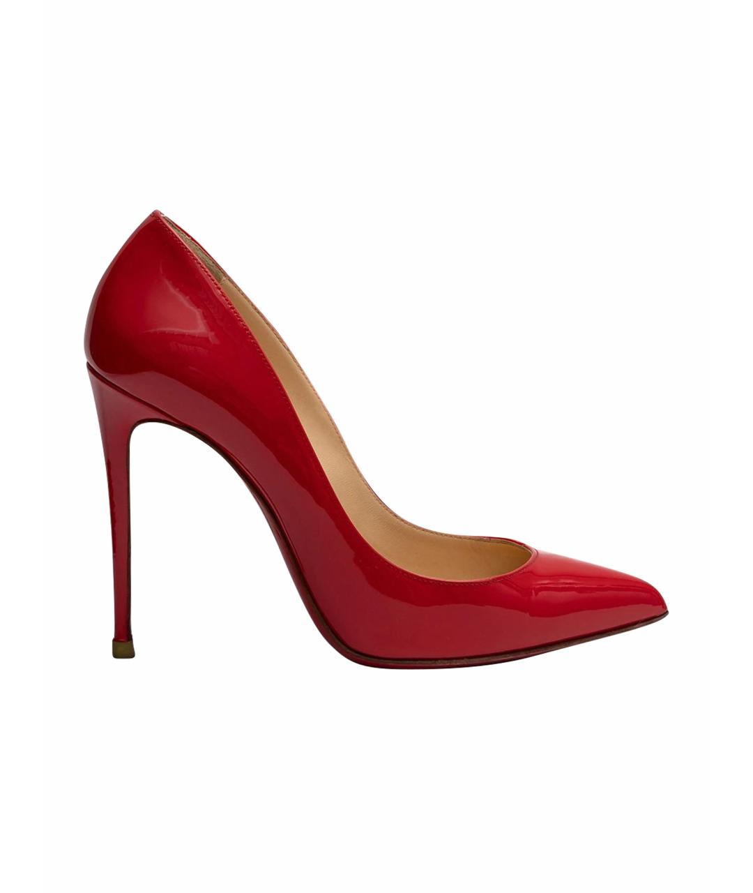 CHRISTIAN LOUBOUTIN Красные кожаные туфли, фото 1