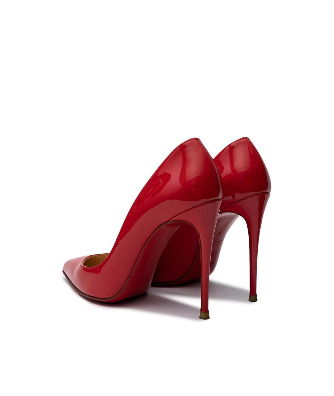 CHRISTIAN LOUBOUTIN Красные кожаные туфли, фото 3