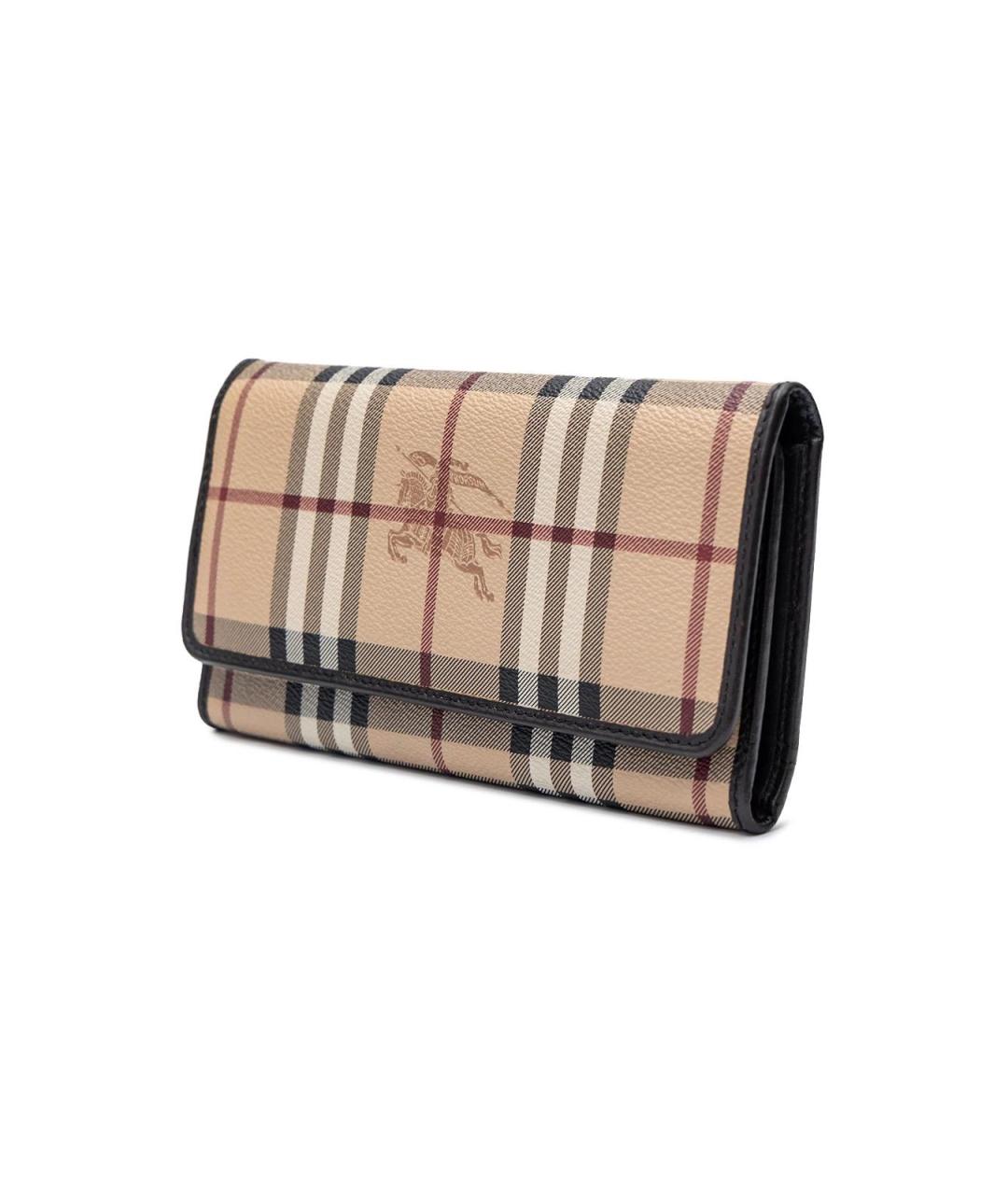 BURBERRY Бежевый кожаный кошелек, фото 2