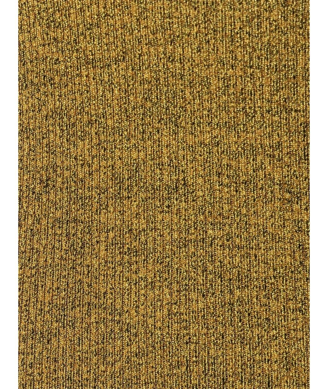 DRIES VAN NOTEN Золотая вискозная футболка, фото 3