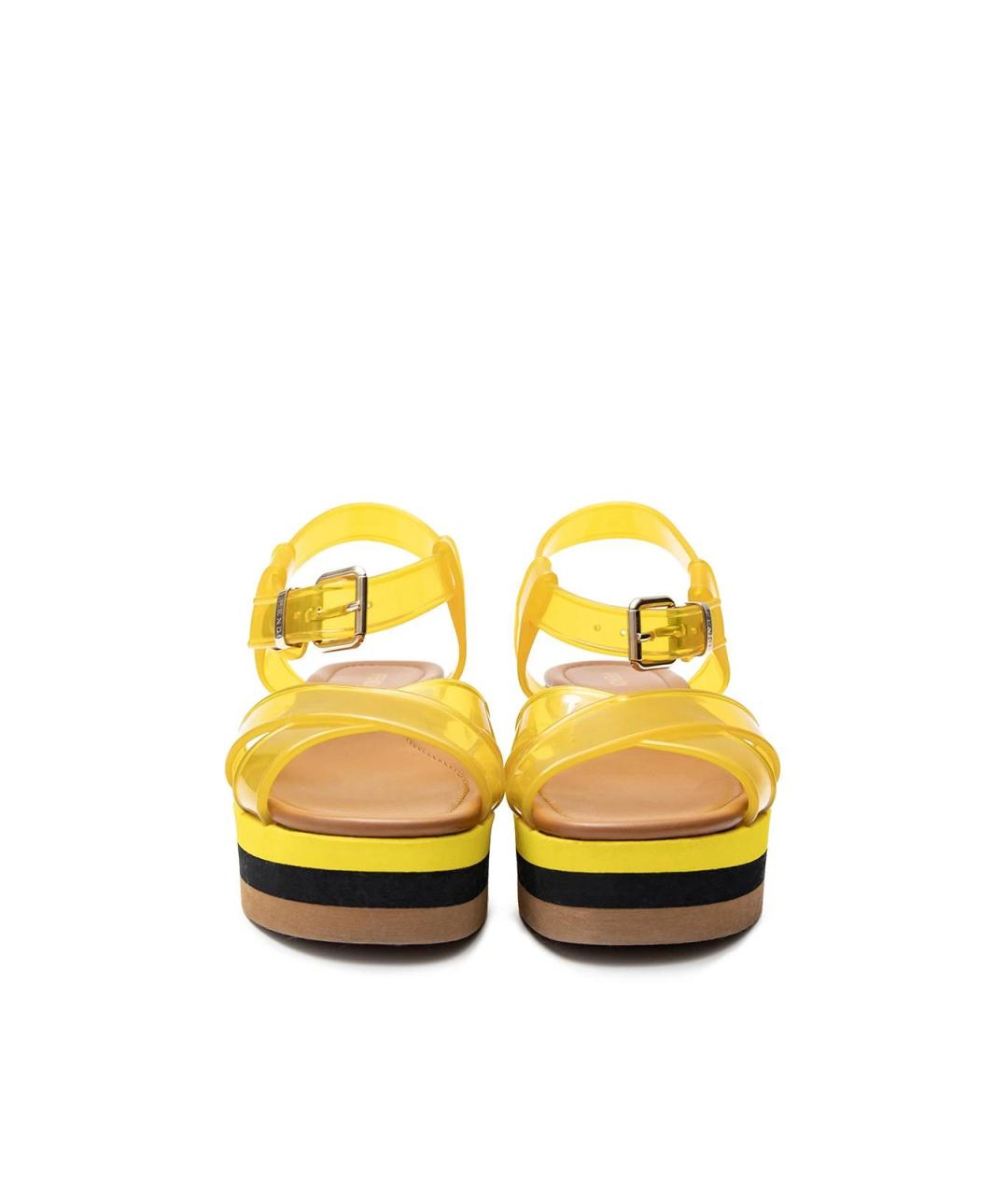FENDI Желтые резиновые сандалии, фото 4