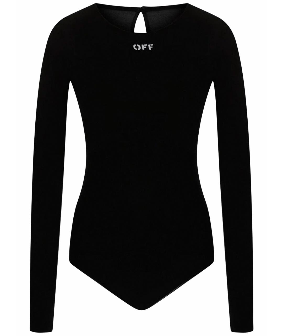 OFF-WHITE Черный полиэстеровый джемпер / свитер, фото 1