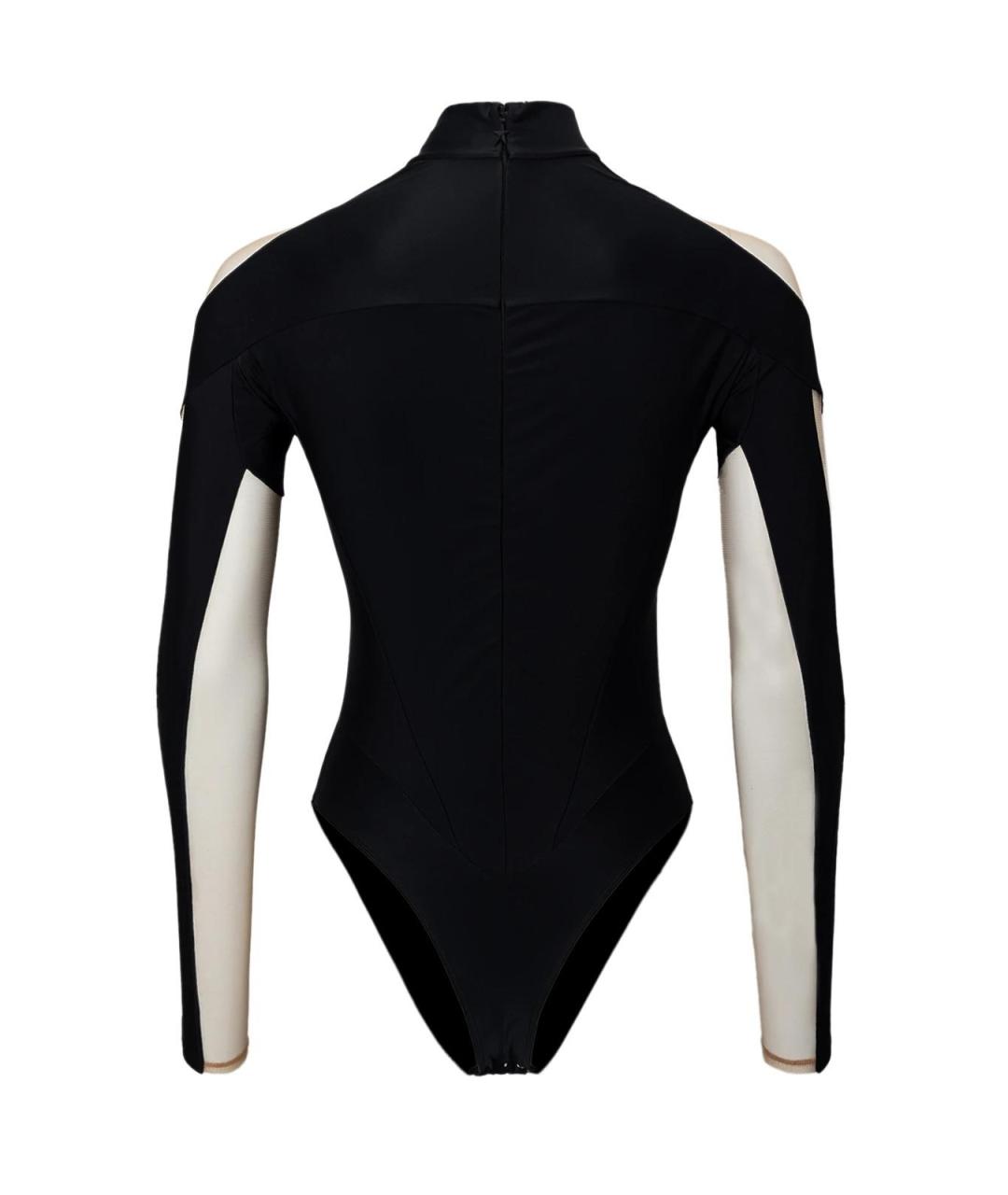 MUGLER Черный хлопковый джемпер / свитер, фото 3